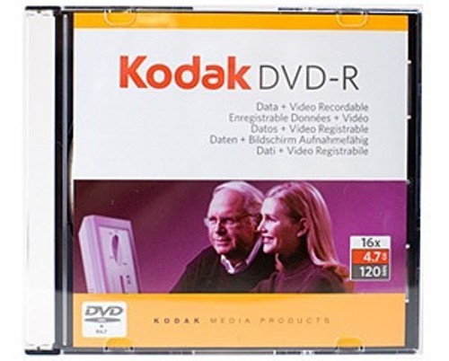 Диск Kodak DVD-R 4,7Gb 16x Slim 120min