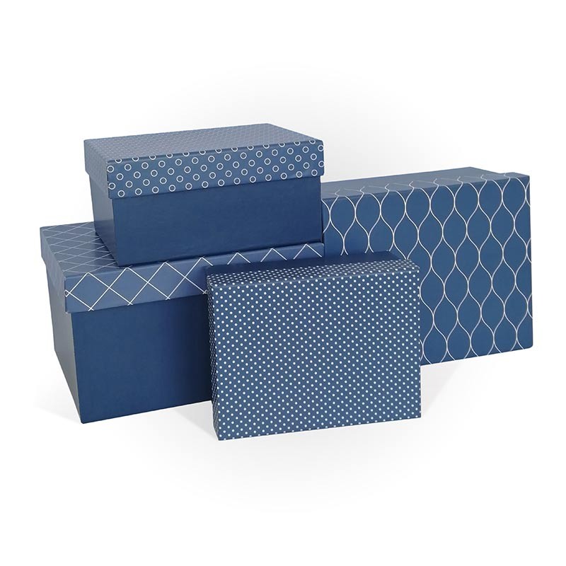 Коробка подарочная РутаУпак Классика 210х170х110 синяя