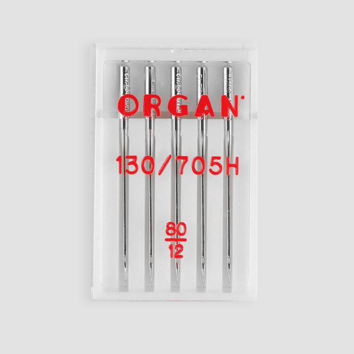 Иглы для бытовых швейных машин Organ универсальные №80 5 шт