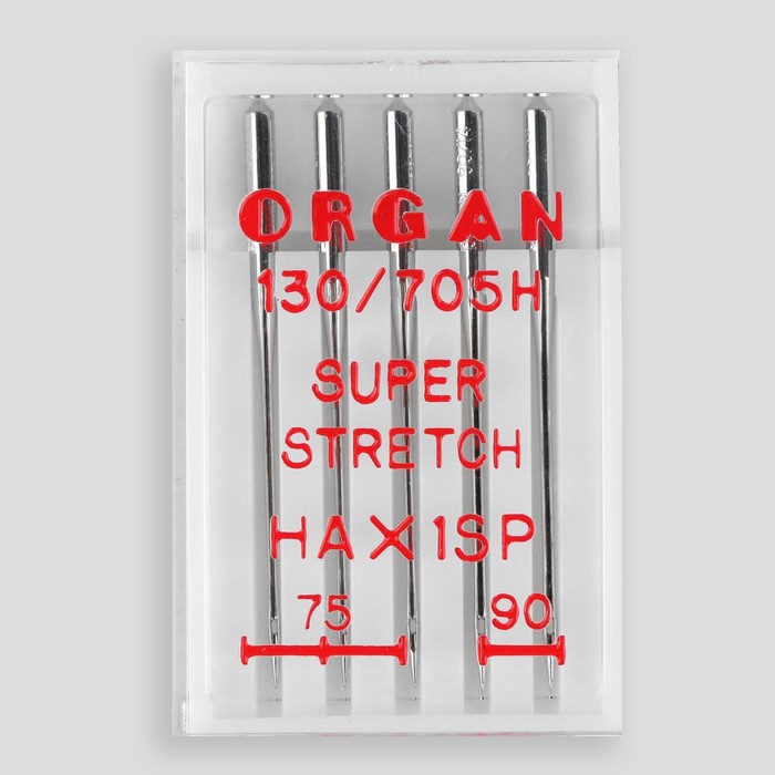 Иглы для бытовых швейных машин Organ для супер-стрейч №75/90 5 шт