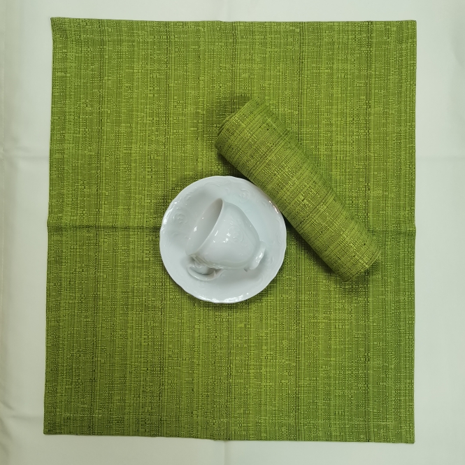 Салфетка для сервировки стола Декора Бамбук 2 шт 35х39.5см зеленая  