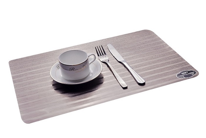 Салфетка для сервировки стола Nova Home Металлик полоски 30х45см серебро