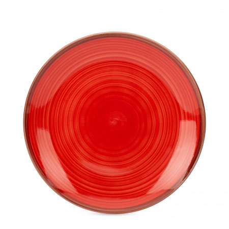 Тарелка обеденная Fioretta Wood Red 27см