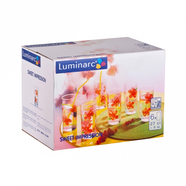 Набор стаканов Luminarc Sweet Impression 270мл, 6шт