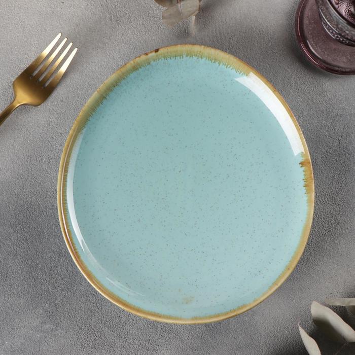 Тарелка десертная SLand Лазурит 20,3?18,7?2,5 см голубой