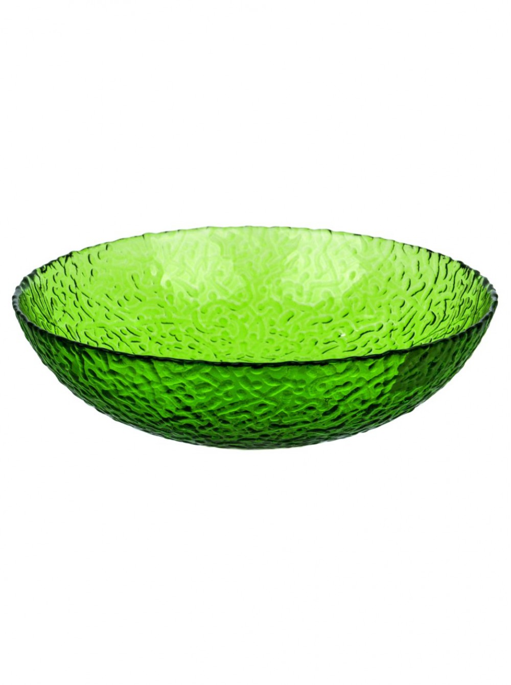 Салатник стеклянный зеленый NINAGLASS 20см