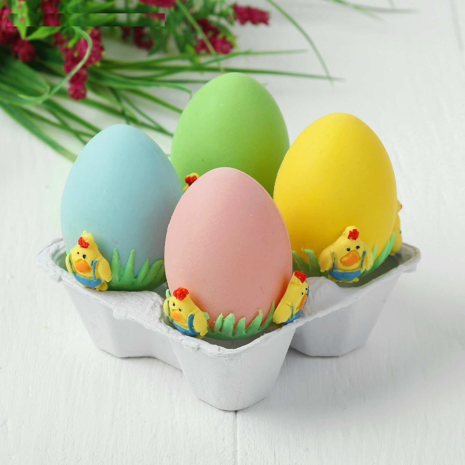 Набор для декорирования Яйца Петушки 4 шт размер 1 шт: 6?4 см