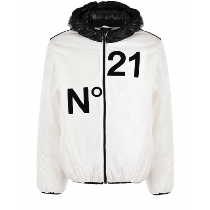 Куртка с контрастным капюшоном N21 N21154-N0002 белый