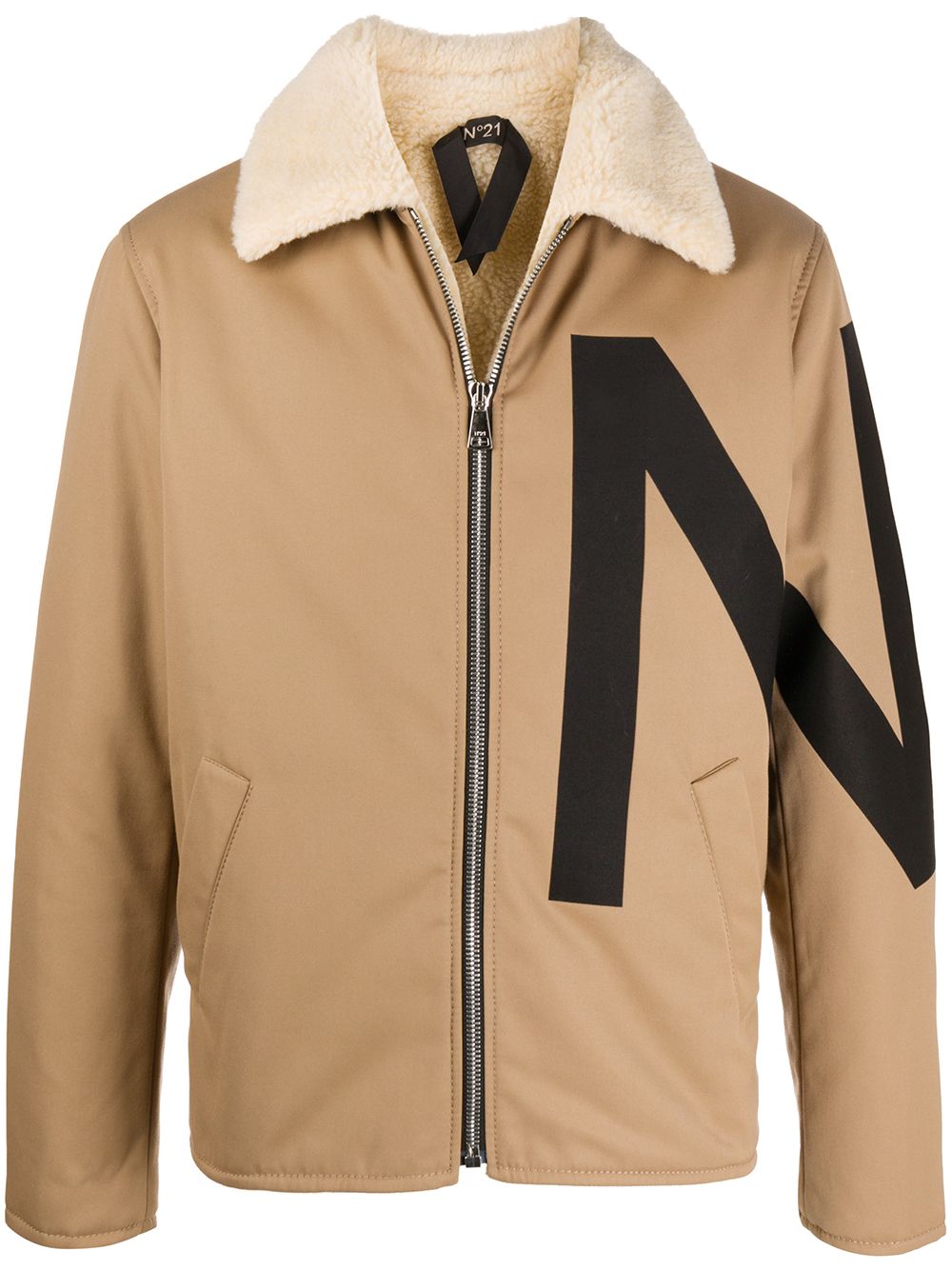 Куртка с логотипом N21 20IN1M0O0210087 светло коричневый