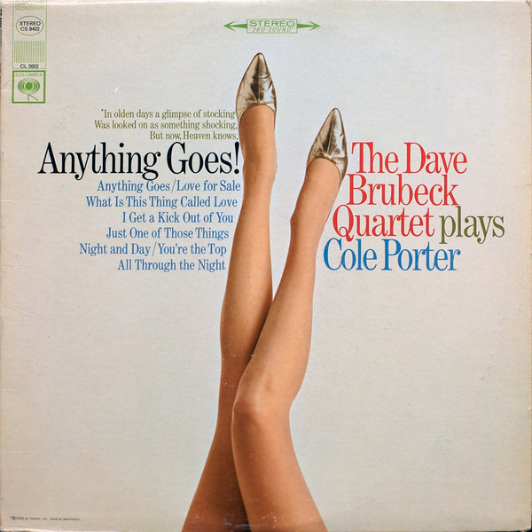 Dave Brubeck Quartet 'Anything Goes! The Dave Brubeck Quartet Plays Cole Porter' LP/1965/Jazz/US/Nm