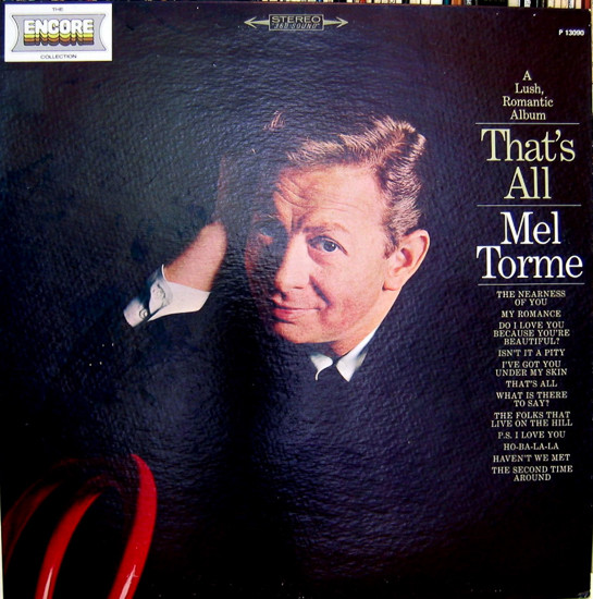 Mel Torme 'A Lush, Romantic Album That's All' LP/1965/Jazz/US/Nm Mel Torme 'A Lush, Romantic Album That's All' LP/1965/Jazz/US/Nm