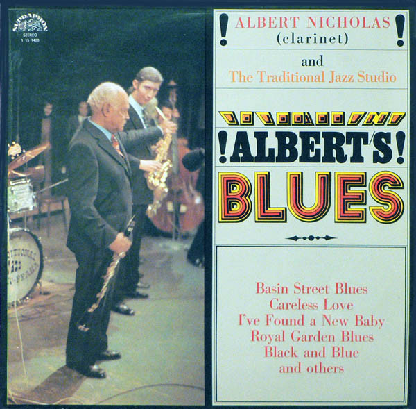 Albert Nicholas And The Traditional Jazz Studio 'Albert's Blues' LP/1974/Jazz/Czech/Nm