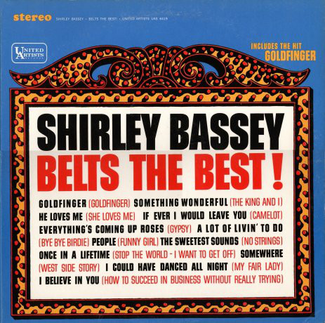 Shirley Bassey 'Shirley Bassey Belts The Best' LP/1965/Jazz/US/Nm