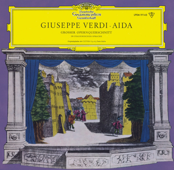 Giuseppe Verdi, Angelo Questa Aida  LP/1959/Classical/Germany/Nm