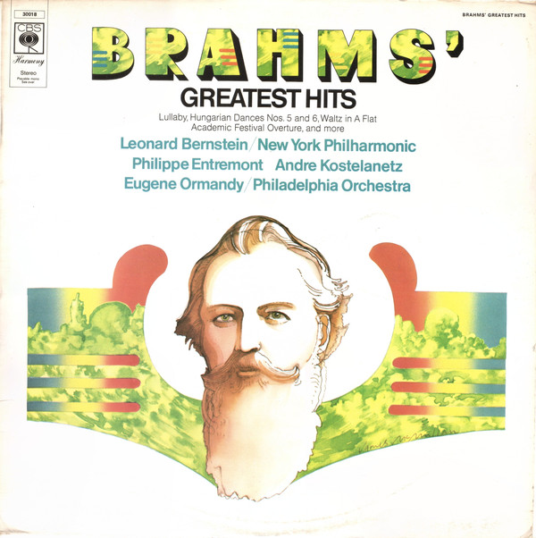 Johannes Brahms, Leonard Bernstein 'Brahms' Greatest Hits' LP/1986/Classical/Holland/Nm Johannes Brahms, Leonard Bernstein 'Brahms' Greatest Hits' LP/1986/Classical/Holland/Nm