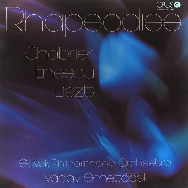 Emmanuel Chabrier 'Enescu'Liszt'Slovak Philharmonic Orchestra'Rhapsodies' LP/1983/Classic/Czech/Nm