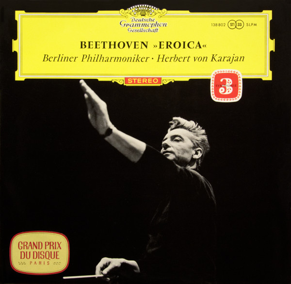 Ludwig Van Beethoven 'Berliner Philharmoniker'Herbert von Karajan 'Eroica'LP/1962/Classic/Germany/Nm