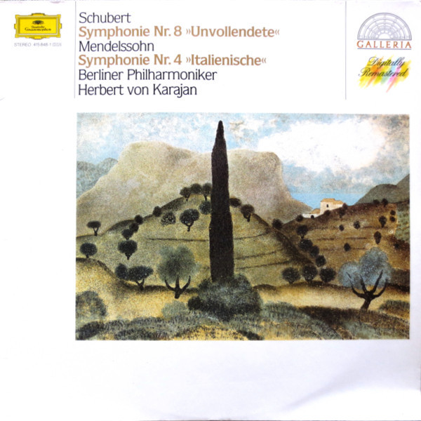 Franz Schubert, Herbert von Karajan Symphonie Nr. 8 And Nr. 4 LP/1985/Classical/Germany/Nm