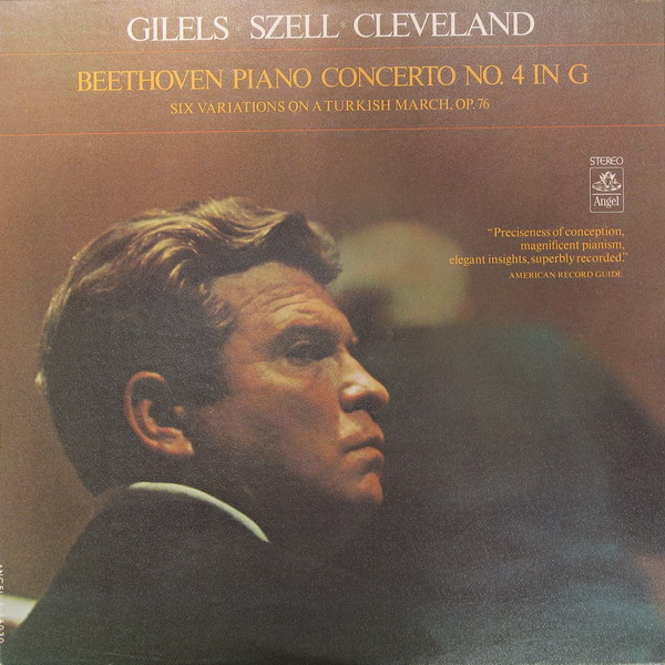 Emil Gilels, Ludwig van Beethoven, George Szell Piano Concerto No. 4 LP/1970/Classical/US/Nm