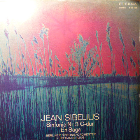 Jean Sibelius 'Berliner Sinfonie-Orchester'Kurt Sanderling'Sinfonie Nr. 3' LP/Classic/Germany/Nm