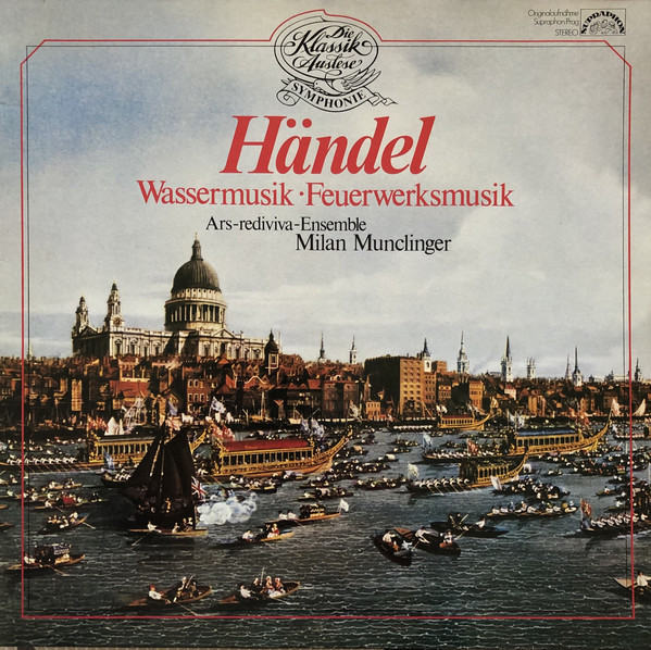 Georg Friedrich Handel 'Ars Rediviva Ensemble 'Milan Munclinger'Wassermusik' LP/Germany/Nm