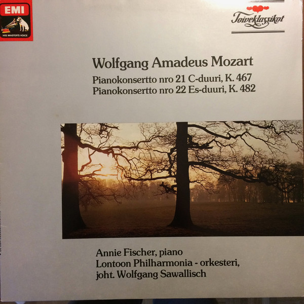 Wolfgang Amadeus Mozart, Annie Fischer 'Piano Concertos 21 und 22' LP/1982/Classical/Finland/Nm