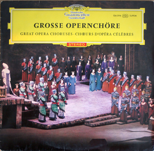 Various 'Grosse Opernchore' LP/1979/Classical/Germany/Nm Various 'Grosse Opernchore' LP/1979/Classical/Germany/Nm