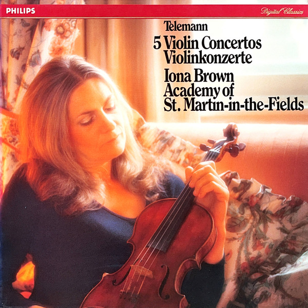 Georg Philipp Telemann, Iona Brown 5 Violin Concertos LP/1984/Classical/Holland/Nm