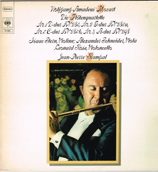 Wolfgang Amadeus Mozart, Isaac Stern 'The Mozart Flute Quartets' LP/1978/Classical/Germany/Nm