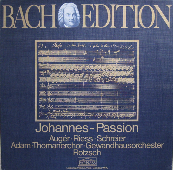 Johann Sebastian Bach 'Johannes Passion BWV 245' 3LP/1977/Classical/Germany/Nm