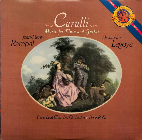 Ferdinando Carulli, Jean-Pierre Rampal Music For Flute And Guitar LP/1988/Classical/US/Nm