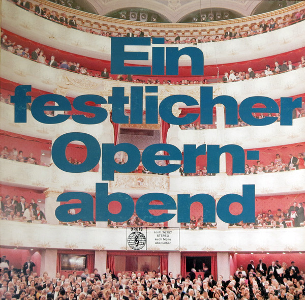 Various 'Ein Festlicher Opernabend' LP/1978/Classical/Germany/Nm Various 'Ein Festlicher Opernabend' LP/1978/Classical/Germany/Nm