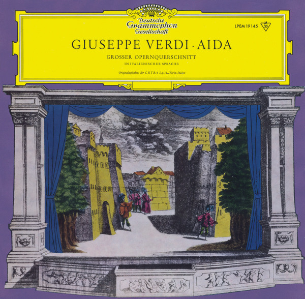 Giuseppe Verdi 'Aida'Grosser Opernquerschnitt'  LP/Opera/Germany/Nmint