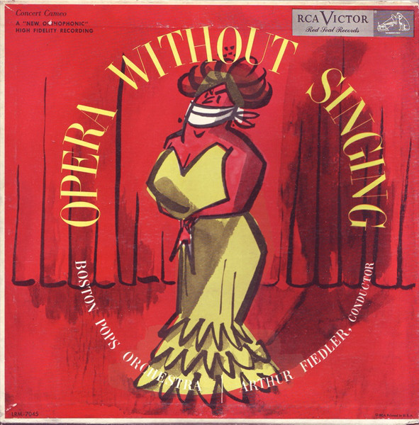 Boston Pops Orchestra 'Arthur Fiedler'Opera Without Singing' LP/1953/Classic Opera/USA/Nm