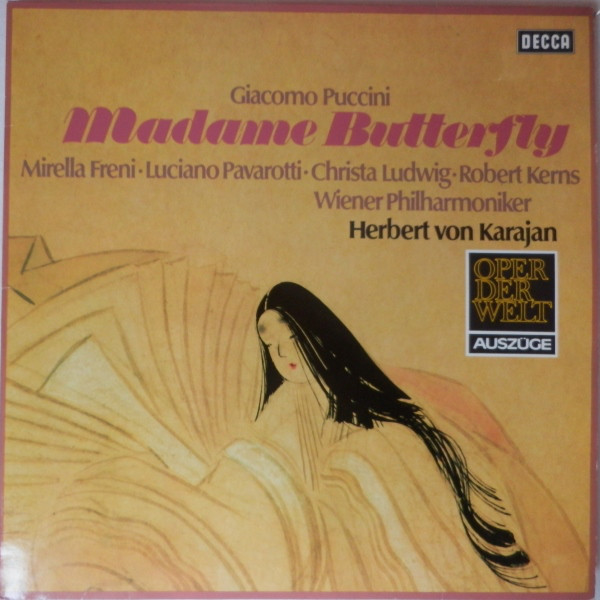 Giacomo Puccini 'Pavarotti Herbert Von Karajan 'Madame Butterfly'  LP/1974/Classica/Germany/Nmint