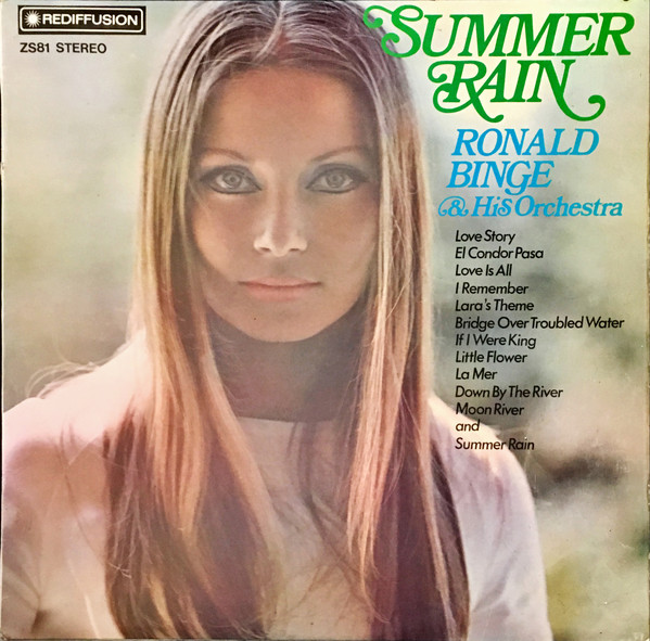 Ronald Binge & His Orchestra Summer Rain LP/1971/1981/Instrumental/Czeh/Nm