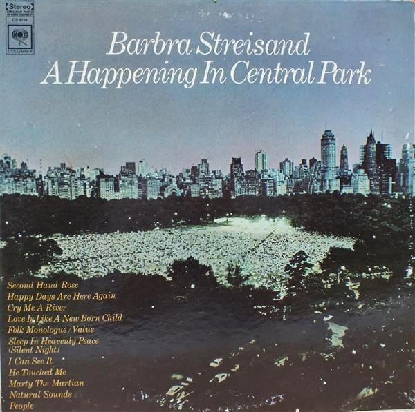 Barbra Streisand 'A Happening In Central Park' LP/1968/Pop/USA/Nm