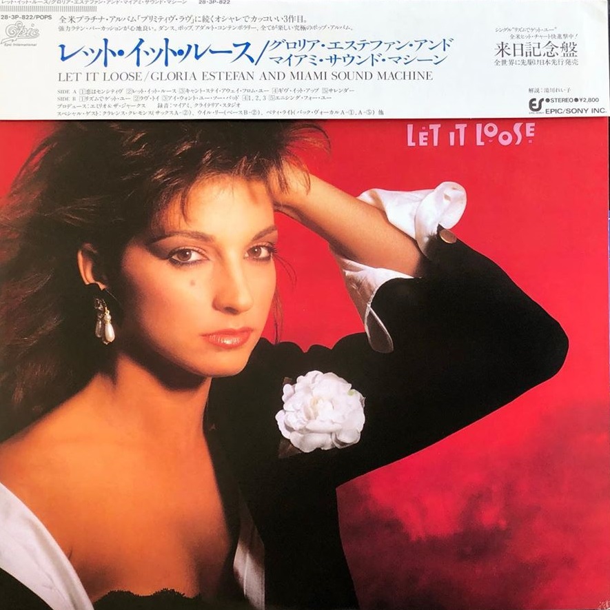 Gloria Estefan and Miami Sound Machine Let It Loose LP/1987/Pop/Japan/Nm