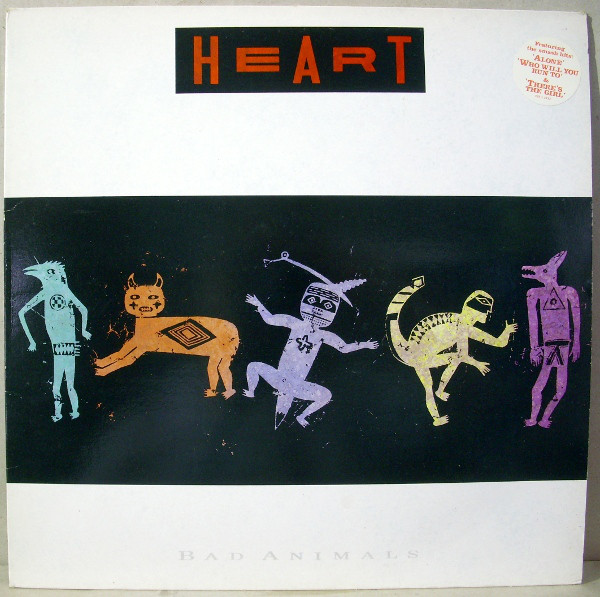 Heart Bad Animals LP/1987/Pop Rock/Japan/Nm