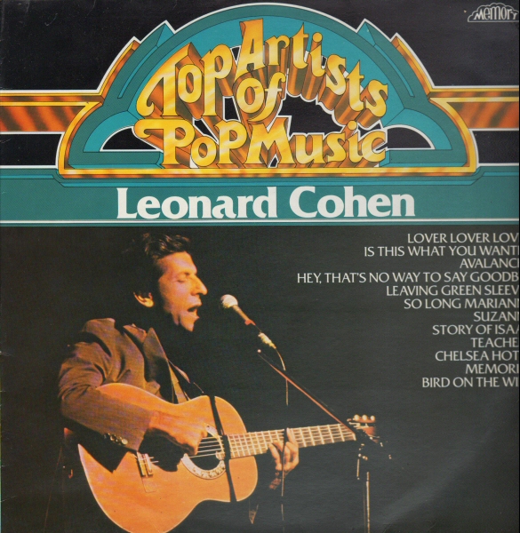 Leonard Cohen 'Top Artists Of Pop Music' LP/1982/Folk Rock/Germany/Nm