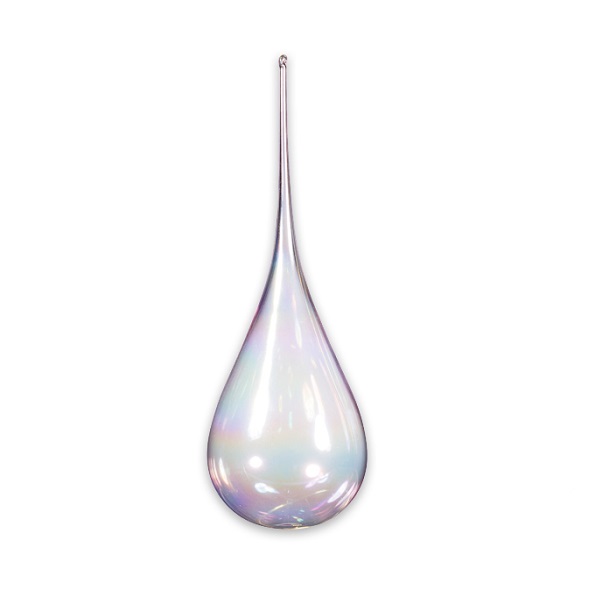 Украшение мыльный пузырь 'Фиалковая дымка' стеклянное 8х13см