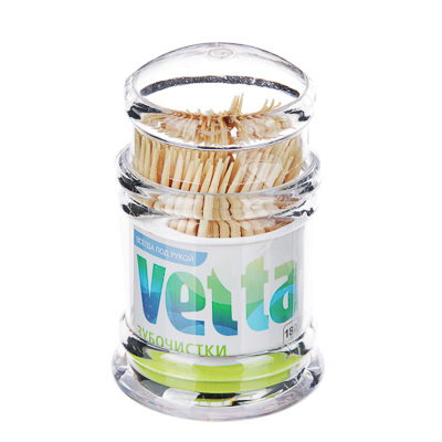 Зубочистки Vetta 180шт бамбуковые